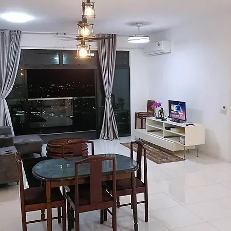 Sky Loft 4 Guests Balcony Nflix Disney B30A Johor Bahru Exterior photo